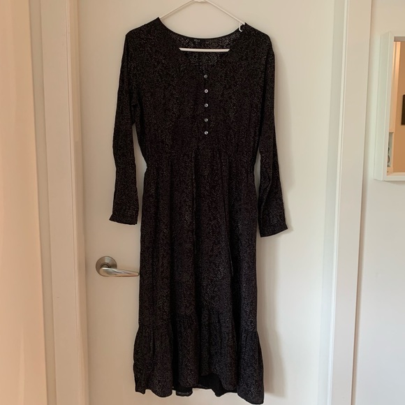 Rails Marion Slate Python Long Sleeve Midi Dress - Picture 4 of 8
